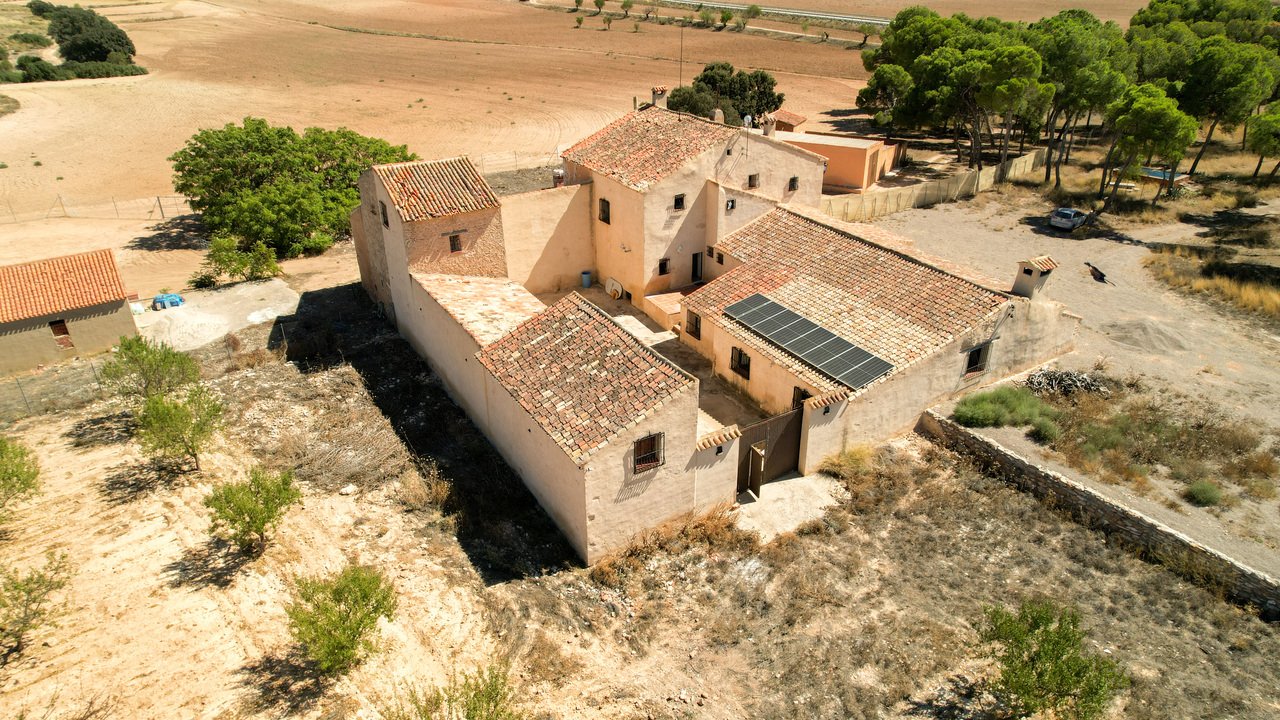 Olive Grove Estates Drone Shots Almansa Finca for sale B&B (3)