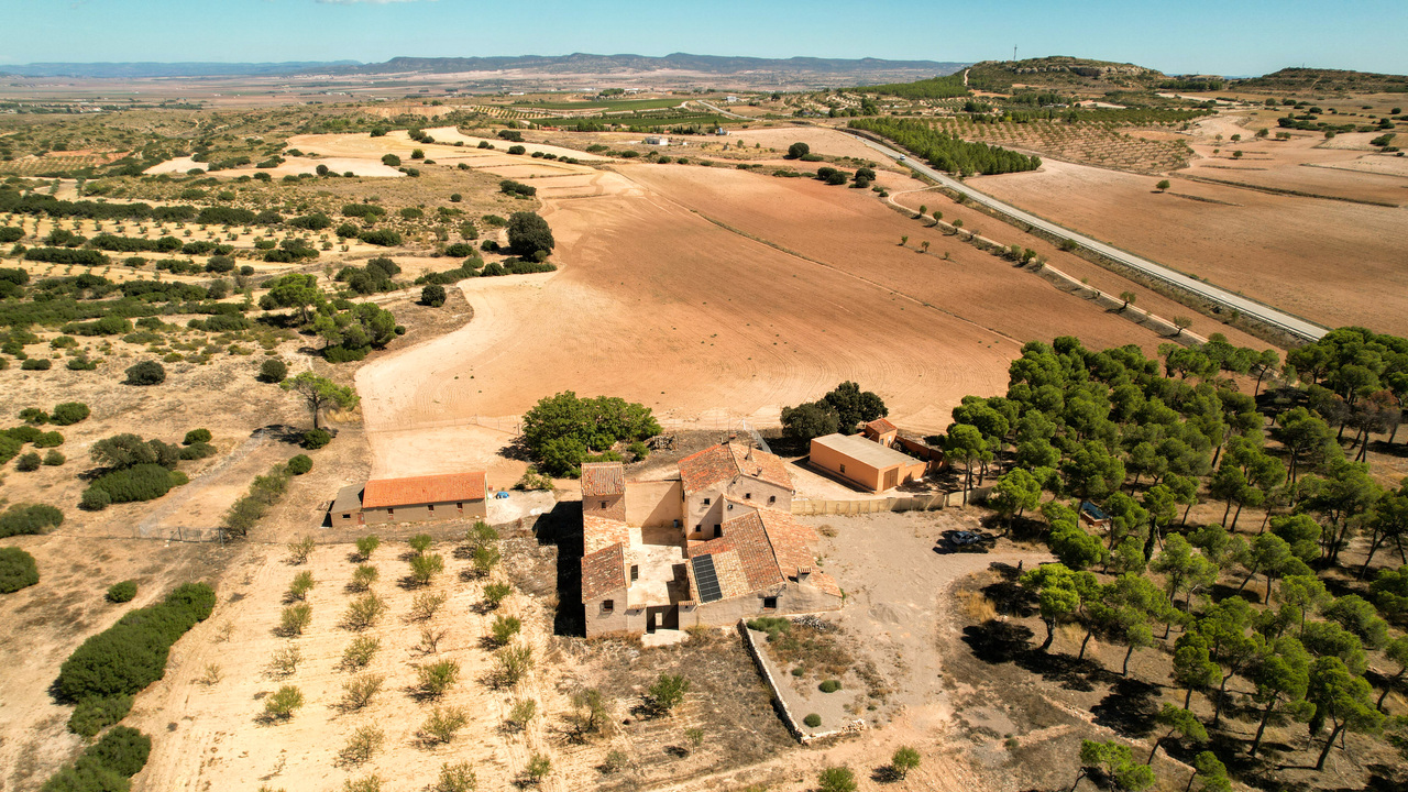 Olive Grove Estates Drone Shots Almansa Finca for sale B&B (6)