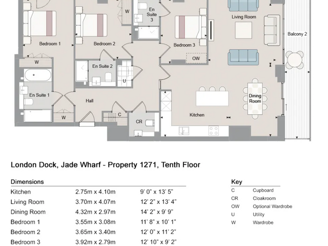 Property 1271, Jade Wharf London Dock