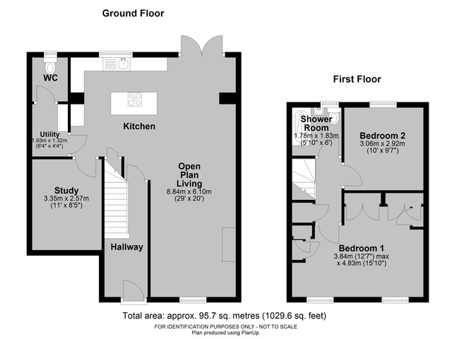 2a Ferndale Road, Hereford - all floors.JPG