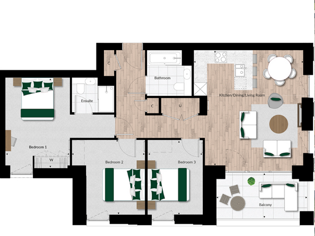 bermondsey 3 beds